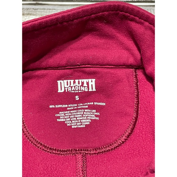 Duluth Trading Women’s Zip Up Jacket Burgandu Size Small - Picture 4 of 5